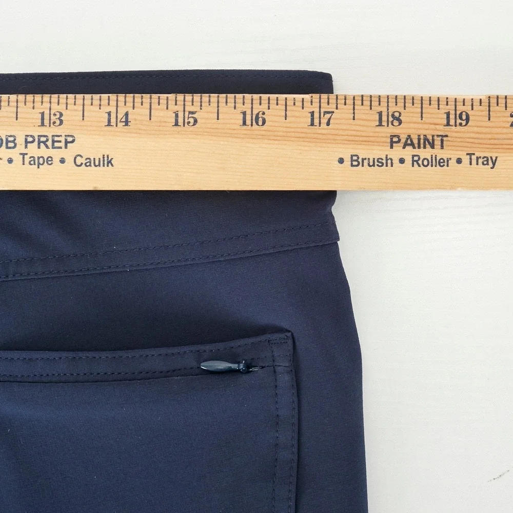 Mizzen+Main Helmsman Pants Mens 33X32 Navy Slim Fit Performance FITS 34x28.5‎